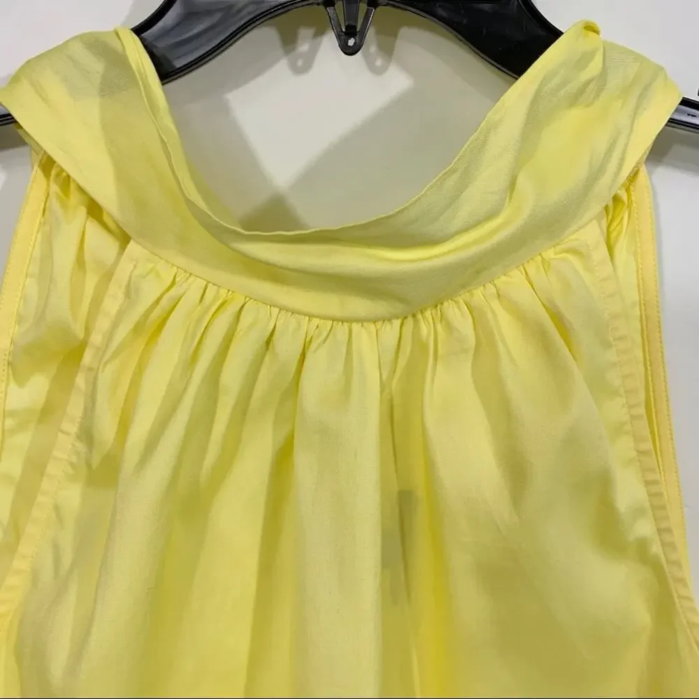 J. Crew Oxford Sleeveless Bow Tie Blouse Top Style G4903 NWT